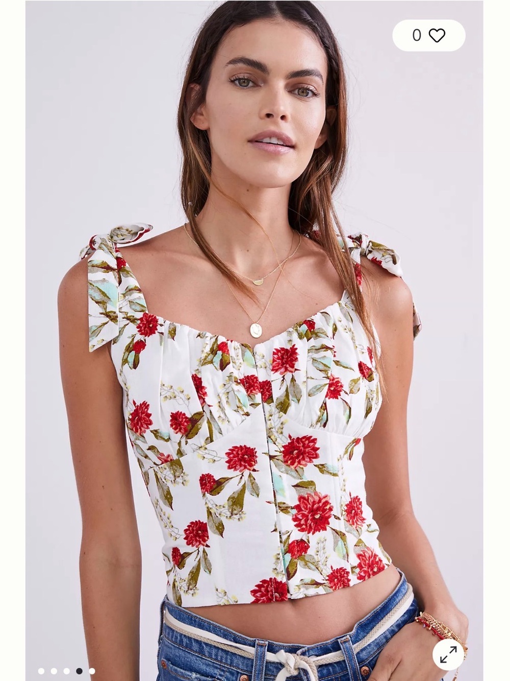 Eri & Ali Wildflower Cropped Tank